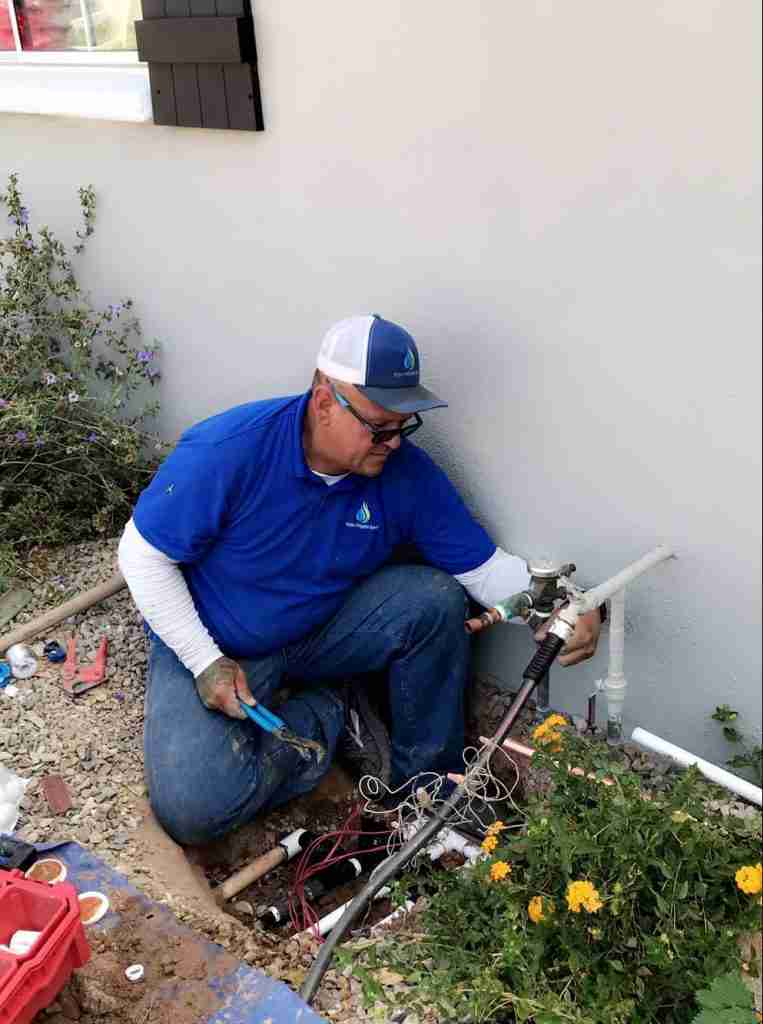 Repairing irrigation sprinkler head